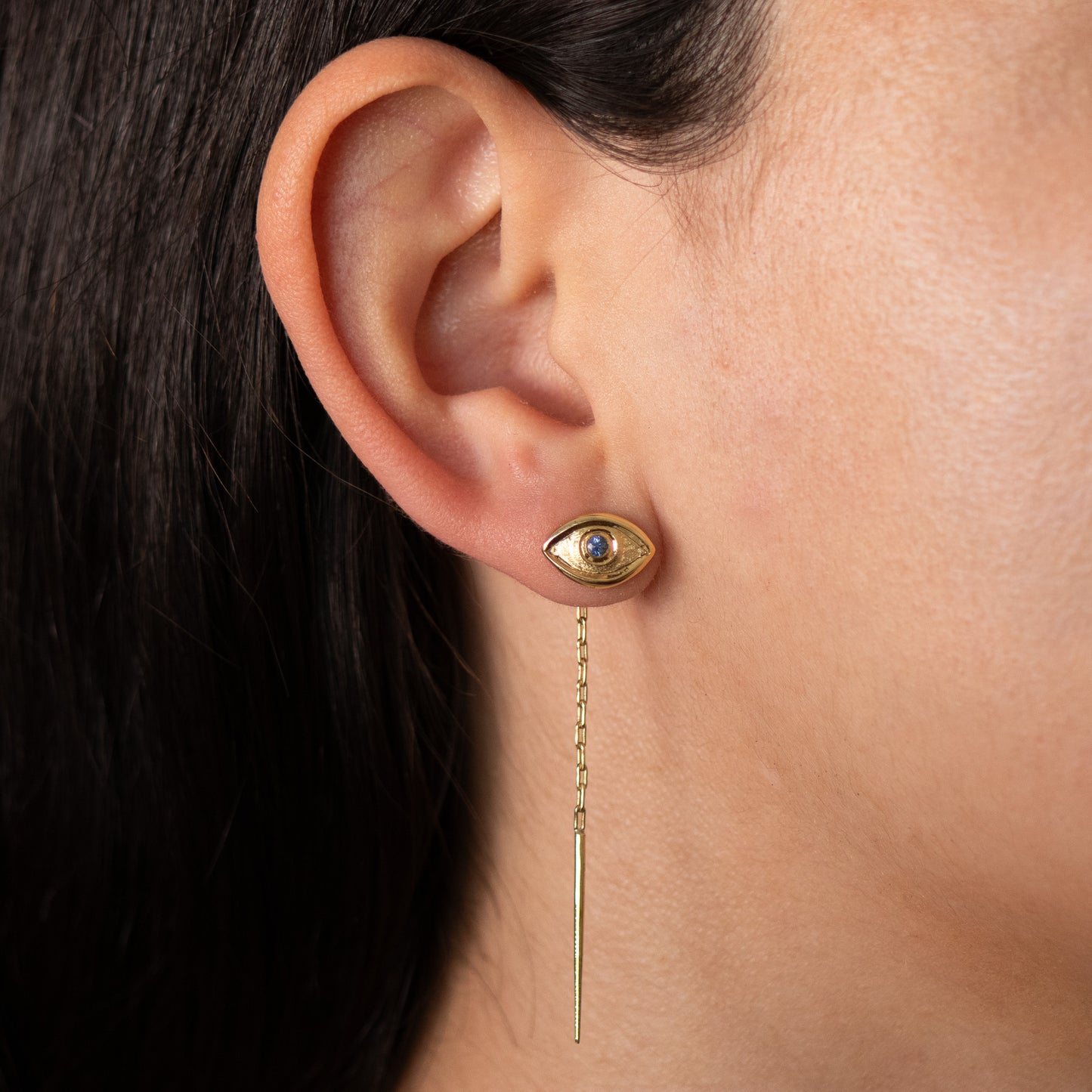Ojo vivo - pull through earring