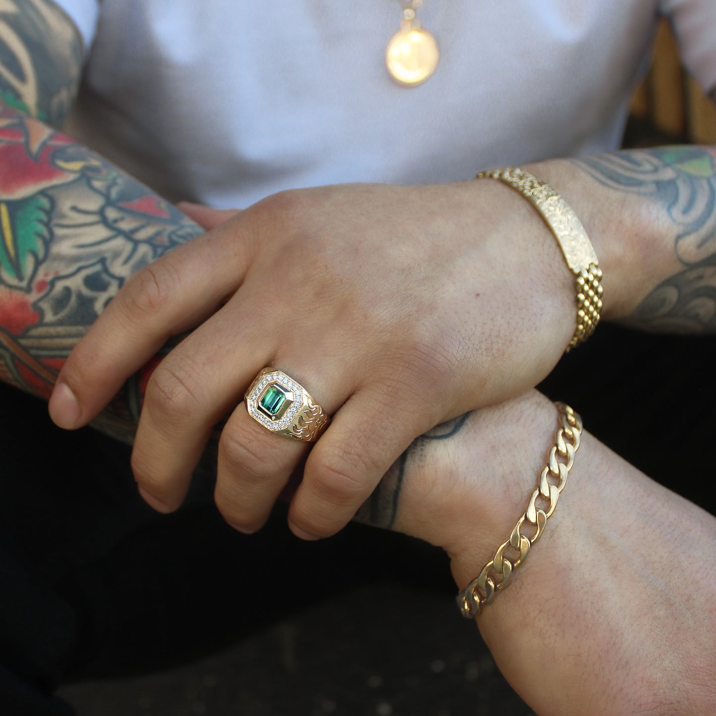 Anillo de sello de agua y fuego.