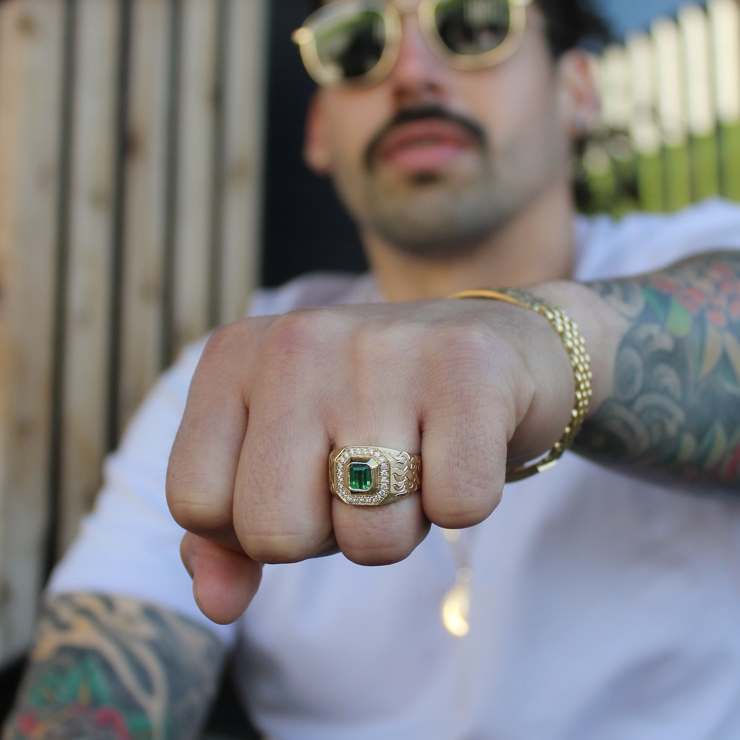 Anillo de sello de agua y fuego.