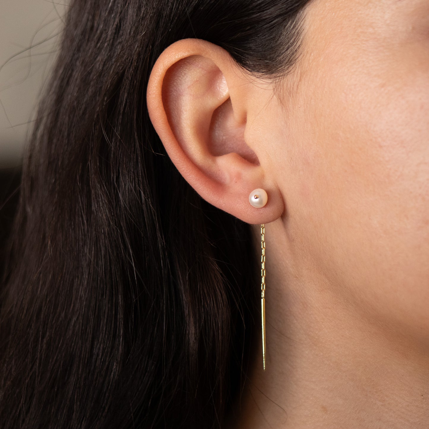Perlita - pull through earring