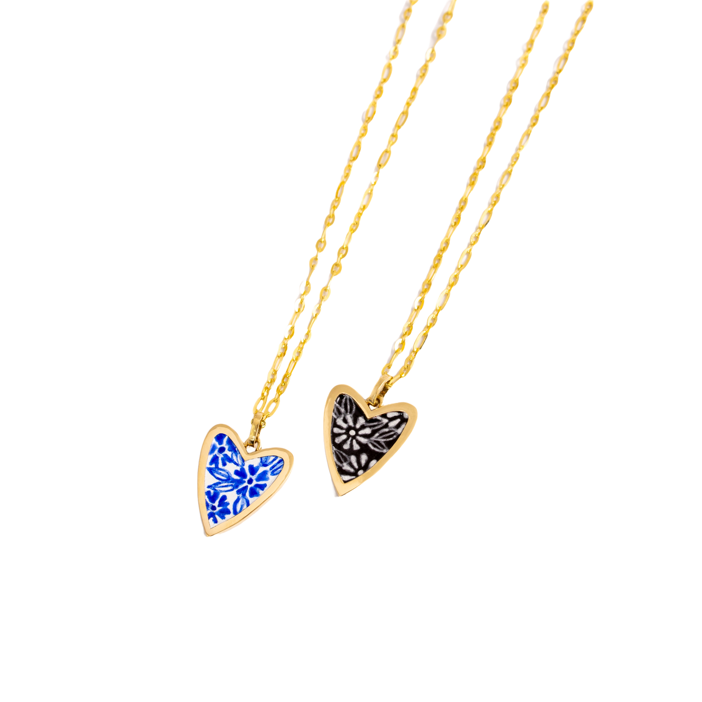 Talavera Heart necklace - black