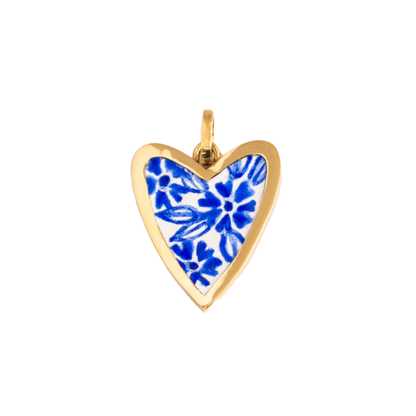 Colgante Talavera Corazón - azul